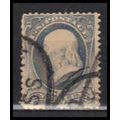Used 206 1c Benjamin Franklin Barely Clears RA0370