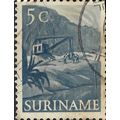 SURINAME, Bauxite mining, blue 1954, 5c