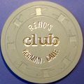 Reno's Club. 5¢ Casino Chip. Kerman, CA. Y24.