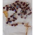 Purple crystal beads Rosary