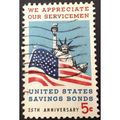 US Stamp #1320 used: 1966 5c US Savings Bonds [1]