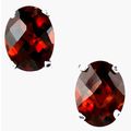 Mozambique Garnet, 925 Sterling Silver Post Ear...