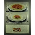 1983 Ragu Homestyle Spaghetti Sauce Ad - How much spaghetti do you get to eat