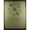 1954 Cable & Wireless Limited Ad - The Elephant consults the Lion