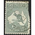 Australia 1915 Kangaroo 2d Grey wmk W6 SG35 AvU