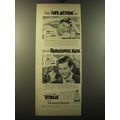 1949 Vitalis Hair tonic Ad - Vitalis Live-action care