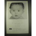 1998 Alexander Graham Bell Association for the Deaf Ad - Imagine being deaf.