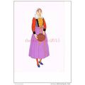 Brittany, Woman from Batz, Costume, Book Illust...