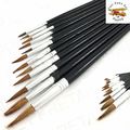 12 x POINTED ARTIST BRUSH SET Small/Large Art P...