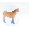 Horse Wearing Wellies Mug Fine China Ceramic 9....