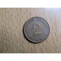 1968f 2 Pfennig Germany Coin