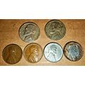 Lot of 9 Coins 2 Steel 1943 Pennies 3 Jefferson...