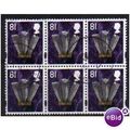2008 BLOCK 6 X 81P 'WALES-FEATHERS' FINE USED (...