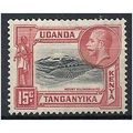 KUT 1935 SG113 15c Black & Scarlet Mounted Mint...