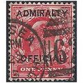 1903 O102 1d Scarlet Admiralty Official Type I ...