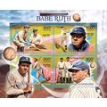 CENTRAL AFRICA 2013 SHEET MNH BABE RUTH BASEBAL...
