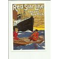 Advertising RED STAR LINE Anvers-New York Postc...