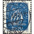 PORTUGAL, SHIP, 15th C Caravel, blue 1949, 2esc...