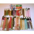 Lot of 34 Tubes of Seed Beads Various Brands