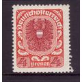 AUSTRIA 1920 SG407 4K CLARET AND RED M / MINT #5