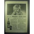 1933 Welch's Grape Juice Ad - Be Sure It's Welch's!