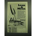1976 Eppinger Daredvle Lure Ad - Lean & Mean