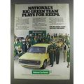1980 National Car Rental Ad - Big Green Team