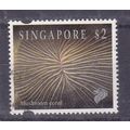 SINGAPORE 1994 REEF LIFE 1szt SERIES $2 MUSHROO...