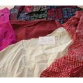 S24 100% Silk Scrap Fabric Lot Material Reclaim...