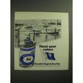 1974 Booth's High & Dry Gin Ad - Hoist your colors