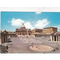 Roma Piazza S Pietro Italy Postcard unused corn...