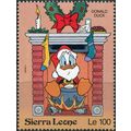 Sierra Leone. 1992. Donald Duck as Father Chris...