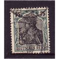 GERMANY 1916 SG104 75 pf BLACK AND GREEN FINE USED