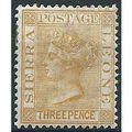 Sierra Leone 1889 SG32 3d Yellow Wmk Crown CA M...