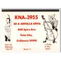 kna-3955 ed spiva yuba city calif 1960s cb qsl ...