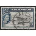 Ascension Island 1956 SG64 6d Black & Indigo Fi...