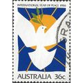 AUSTRALIA, International Year of Peace, blue 19...