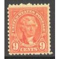 641 9c Thomas Jefferson Barely Clears MNH Q1835