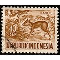 Indonesia 1956 Animals 10Sen Used Stamp Kantjil