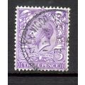 GREAT BRITAIN 1912 GEORGE V SG 375 3d PALE VIOL...