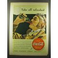 1940 Coca-Cola Soda Ad - Take Off Refreshed