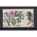 GB 1967 QE2 4d Wild Flowers Used stamp SG 720. ...