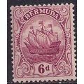 Bermuda 1910 - 25 KGV 6d Purple MM SG 50 ( M1245 )