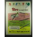 1955 Biro Pens Ad - Retractable de luxe, Magnum, Corona, Retractable and Citizen