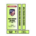 Tabletop Football Subbuteo Box Label Atletico M...
