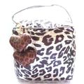 Black & Silver Animal Print Doorstop with Fabri...