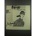 1955 John Wanamaker Goggle-Top Sunglasses Ad - John Weitz of Amco