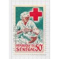 SENEGAL 1967 NURSE BABY FEEDING RED CROSS USED 50F