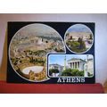 multiview, ATHENS, GREECE used postcard stamp m...
