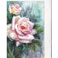 Roses Artist Unknown postcard unused VGC
